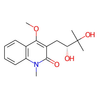 3-[(2R)-2,3-dihydroxy-3-methylbutyl]-4-methoxy-1-methylquinolin-2-one