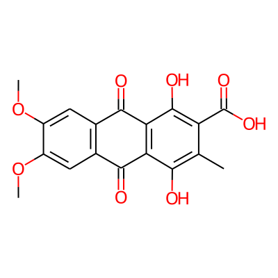 1,4-Dihydroxy-6,7-dimethoxy-3-methyl-9,10-dioxoanthracene-2-carboxylic acid