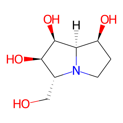 (1S,2R,3R,7S,8R)-3-(hydroxymethyl)-2,3,5,6,7,8-hexahydro-1H-pyrrolizine-1,2,7-triol