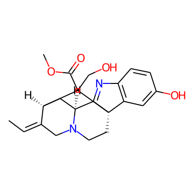 methyl (1S,10S,12S,13E)-13-ethylidene-4-hydroxy-18-(hydroxymethyl)-8,15-diazapentacyclo[10.5.1.01,9.02,7.010,15]octadeca-2(7),3,5,8-tetraene-18-carboxylate