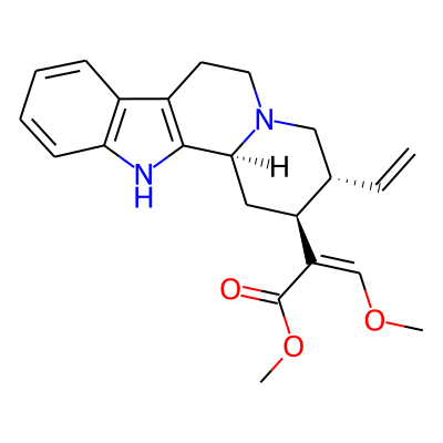 Indolo[2,3-a]quinolizine-2-acetic acid, 3-ethenyl-1,2,3,4,6,7,12,12b-octahydro-alpha-(methoxymethylene)-, methyl ester, (alphaE,2S,3R,12bS)-