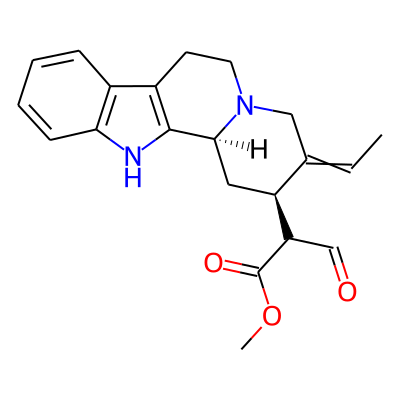 Corynan-16-carboxylic acid, 16,17,19,20-tetradehydro-17-hydroxy-, methyl ester, (16E,19E)-