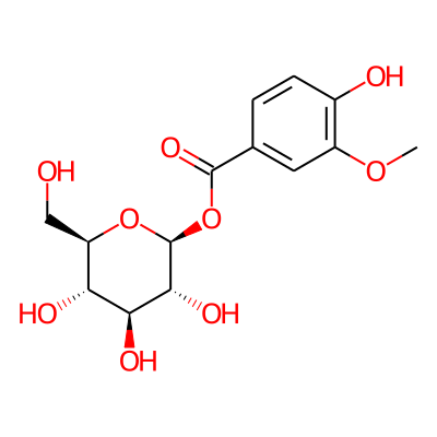1-O-vanilloyl-beta-D-glucose