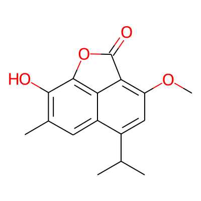 2-Hydroxy-5-isopropyl-7-methoxy-3-methyl-8,1-naphthalene carbolactone