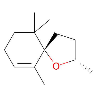1-Oxaspiro(4.5)dec-6-ene, 2,6,10,10-tetramethyl-, (2S,5S)-