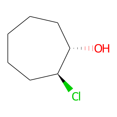 Cycloheptanol, 2-chloro-, trans-