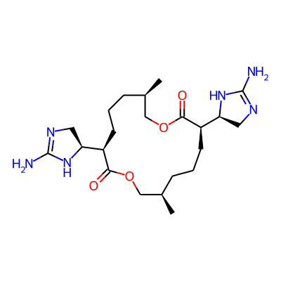 (3R,7R,11R,15R)-3,11-bis[(5R)-2-amino-4,5-dihydro-1H-imidazol-5-yl]-7,15-dimethyl-1,9-dioxacyclohexadecane-2,10-dione