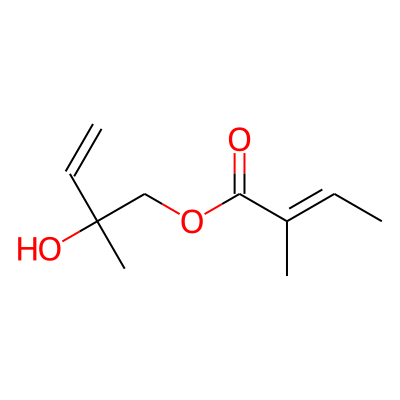 2-Hydroxy-2-methyl-but-3-enyl 2-methyl-2(Z)-butenoate