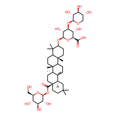 (2S,3S,4S,5R,6R)-6-[[(6aR,6bS,8aS,12aR,14bR)-4,4,6a,6b,11,11,14b-heptamethyl-8a-[(2S,3R,4S,5S,6R)-3,4,5-trihydroxy-6-(hydroxymethyl)oxan-2-yl]oxycarbonyl-1,2,3,4a,5,6,7,8,9,10,12,12a,14,14a-tetradecahydropicen-3-yl]oxy]-3,5-dihydroxy-4-[(2S,3R,4S,5R)-3,4,5-trihydroxyoxan-2-yl]oxyoxane-2-carboxylic acid