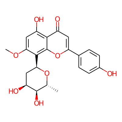 8-[(2S,4S,5S,6R)-4,5-dihydroxy-6-methyloxan-2-yl]-5-hydroxy-2-(4-hydroxyphenyl)-7-methoxychromen-4-one