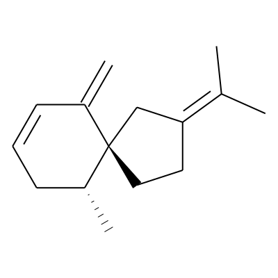 (5R,10R)-10-Methyl-6-methylene-2-(propan-2-ylidene)spiro[4.5]dec-7-ene