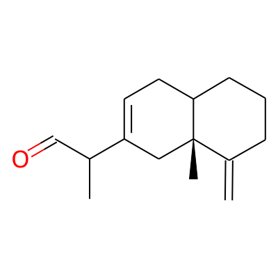 Eremophila-1(10),6-dien-12-al