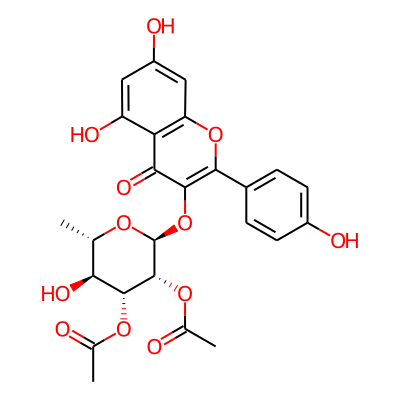 kaempferol-3-O-(2,3-di-O-acetyl-alpha-L-rhamnopyranoside)