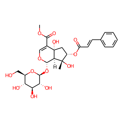 methyl (1S,4aR,6S,7R,7aS)-4a,7-dihydroxy-7-methyl-6-[(E)-3-phenylprop-2-enoyl]oxy-1-[(2S,3R,4S,5S,6R)-3,4,5-trihydroxy-6-(hydroxymethyl)oxan-2-yl]oxy-1,5,6,7a-tetrahydrocyclopenta[c]pyran-4-carboxylate