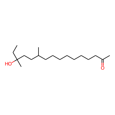 11,14-Dimethylhexadecan-14-ol-2-one