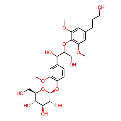 (2S,3R,4S,5S,6R)-2-[4-[1,3-Dihydroxy-2-[4-[(E)-3-hydroxyprop-1-enyl]-2,6-dimethoxyphenoxy]propyl]-2-methoxyphenoxy]-6-(hydroxymethyl)oxane-3,4,5-triol