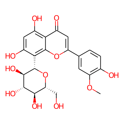 5,7-dihydroxy-2-(4-hydroxy-3-methoxyphenyl)-8-[(2S,3R,4R,5S,6R)-3,4,5-trihydroxy-6-(hydroxymethyl)oxan-2-yl]chromen-4-one
