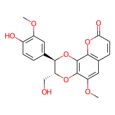 (2R,3R)-2-(4-hydroxy-3-methoxyphenyl)-3-(hydroxymethyl)-5-methoxy-2,3-dihydropyrano[3,2-h][1,4]benzodioxin-9-one