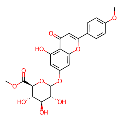 beta-D-Glucopyranosiduronic acid, 5-hydroxy-2-(4-methoxyphenyl)-4-oxo-4H-1-benzopyran-7-yl, methyl ester