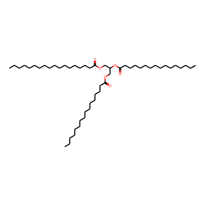 Octadecanoic acid, 2,3-bis[(1-oxohexadecyl)oxy]propyl ester