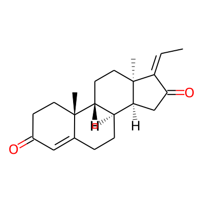 (8S,9R,10R,13R,14S,17Z)-17-ethylidene-10,13-dimethyl-1,2,6,7,8,9,11,12,14,15-decahydrocyclopenta[a]phenanthrene-3,16-dione