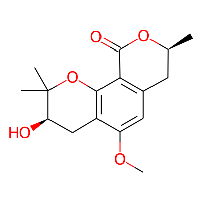 (3R,8S)-3-hydroxy-5-methoxy-2,2,8-trimethyl-3,4,7,8-tetrahydropyrano[4,3-h]chromen-10-one
