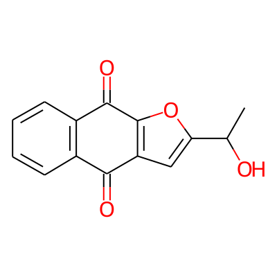 2-(1-Hydroxyethyl)naphtho(2,3-b)furan-4,9-dione