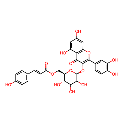 [(2R,3S,6S)-6-[2-(3,4-dihydroxyphenyl)-5,7-dihydroxy-4-oxochromen-3-yl]oxy-3,4,5-trihydroxyoxan-2-yl]methyl (E)-3-(4-hydroxyphenyl)prop-2-enoate