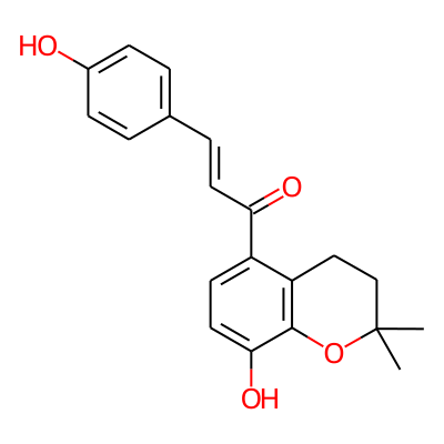 (e)-1-(8-Hydroxy-2,2-dimethylchroman-5-yl)-3-(4-hydroxyphenyl)prop-2-en-1-one