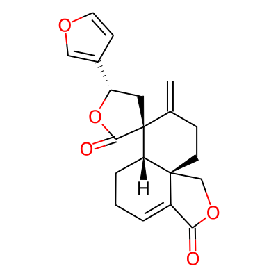5(S),9(S),10(S)-15,16-Epoxycleroda-3,8,13(16),14-tetraene-19,18:20,12(S)-diolactone (swassin)