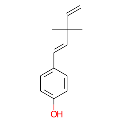 4-[(1E)-3,3-dimethylpenta-1,4-dienyl]phenol