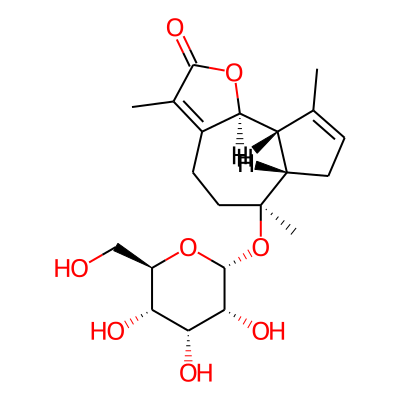 (6S,6aS,9aS,9bS)-3,6,9-trimethyl-6-[(2R,3R,4R,5S,6R)-3,4,5-trihydroxy-6-(hydroxymethyl)oxan-2-yl]oxy-4,5,6a,7,9a,9b-hexahydroazuleno[4,5-b]furan-2-one