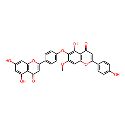6-[4-(5,7-Dihydroxy-4-oxochromen-2-yl)phenoxy]-5-hydroxy-2-(4-hydroxyphenyl)-7-methoxychromen-4-one