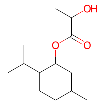 Propanoic acid, 2-hydroxy-, 5-methyl-2-(1-methylethyl)cyclohexyl ester