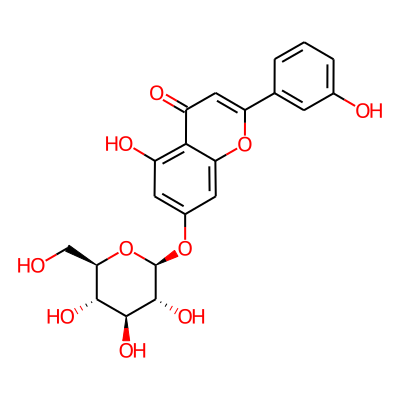5-hydroxy-2-(3-hydroxyphenyl)-7-[(2S,3R,4S,5S,6R)-3,4,5-trihydroxy-6-(hydroxymethyl)oxan-2-yl]oxychromen-4-one
