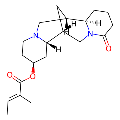 13-(2-Methylcrotonoyl)oxylupinine