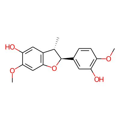 (2S,3S)-2-(3-hydroxy-4-methoxyphenyl)-6-methoxy-3-methyl-2,3-dihydro-1-benzofuran-5-ol