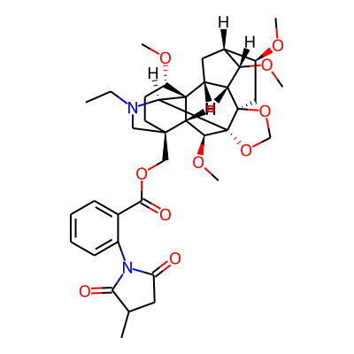 [(1S,2R,3R,4S,5R,6S,8R,12S,13S,16S,19S,20R,21S)-14-ethyl-4,6,19,21-tetramethoxy-9,11-dioxa-14-azaheptacyclo[10.7.2.12,5.01,13.03,8.08,12.016,20]docosan-16-yl]methyl 2-(3-methyl-2,5-dioxopyrrolidin-1-yl)benzoate