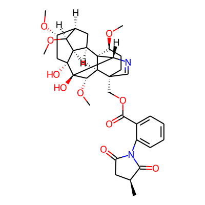 [(1S,2R,3R,4S,5R,6S,8R,9S,10S,13S,16S,17R,18S)-8,9-dihydroxy-4,6,16,18-tetramethoxy-11-azahexacyclo[7.7.2.12,5.01,10.03,8.013,17]nonadec-11-en-13-yl]methyl 2-[(3S)-3-methyl-2,5-dioxopyrrolidin-1-yl]benzoate