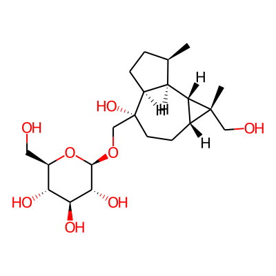 (2R,3R,4S,5S,6R)-2-[[(1R,1aR,4S,4aS,7R,7aS,7bS)-4-hydroxy-1-(hydroxymethyl)-1,7-dimethyl-2,3,4a,5,6,7,7a,7b-octahydro-1aH-cyclopropa[e]azulen-4-yl]methoxy]-6-(hydroxymethyl)oxane-3,4,5-triol