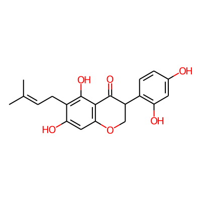 5,7,2',4'-Tetrahydroxy-6-prenylisoflavanone