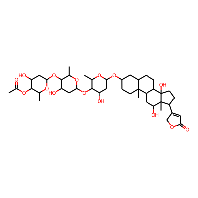 [6-[6-[6-[[12,14-dihydroxy-10,13-dimethyl-17-(5-oxo-2H-furan-3-yl)-1,2,3,4,5,6,7,8,9,11,12,15,16,17-tetradecahydrocyclopenta[a]phenanthren-3-yl]oxy]-4-hydroxy-2-methyloxan-3-yl]oxy-4-hydroxy-2-methyloxan-3-yl]oxy-4-hydroxy-2-methyloxan-3-yl] acetate