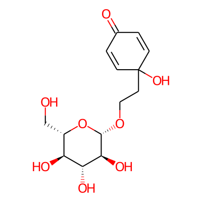 4-hydroxy-4-[2-[(2S,3S,4R,5R,6S)-3,4,5-trihydroxy-6-(hydroxymethyl)oxan-2-yl]oxyethyl]cyclohexa-2,5-dien-1-one