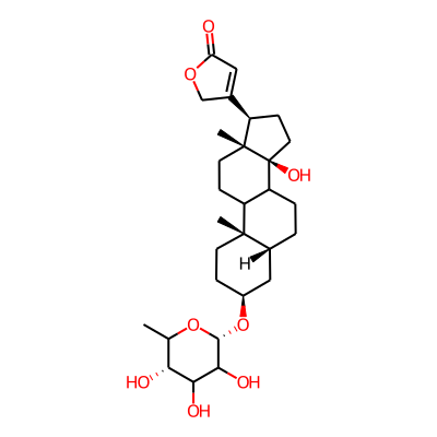 3-[(3S,5R,10S,13R,14S,17R)-14-hydroxy-10,13-dimethyl-3-[(2S,5S)-3,4,5-trihydroxy-6-methyloxan-2-yl]oxy-1,2,3,4,5,6,7,8,9,11,12,15,16,17-tetradecahydrocyclopenta[a]phenanthren-17-yl]-2H-furan-5-one
