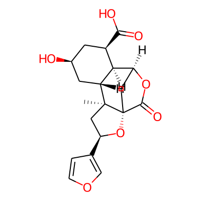 (1S,3R,5S,6R,8R,10R,11S,12S)-3-(furan-3-yl)-8-hydroxy-5-methyl-14-oxo-2,13-dioxatetracyclo[10.2.1.01,5.06,11]pentadecane-10-carboxylic acid