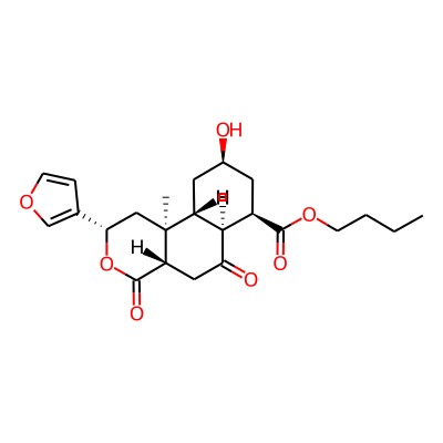 butyl (2S,4aS,6aS,7R,9R,10aR,10bS)-2-(furan-3-yl)-9-hydroxy-10b-methyl-4,6-dioxo-1,2,4a,5,6a,7,8,9,10,10a-decahydrobenzo[f]isochromene-7-carboxylate