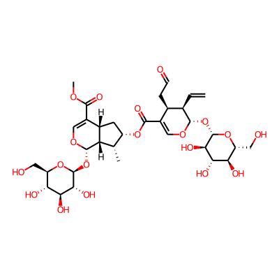 methyl (1S,4aR,6S,7R,7aR)-6-[(2S,3R,4S)-3-ethenyl-4-(2-oxoethyl)-2-[(2S,3R,4S,5S,6R)-3,4,5-trihydroxy-6-(hydroxymethyl)oxan-2-yl]oxy-3,4-dihydro-2H-pyran-5-carbonyl]oxy-7-methyl-1-[(2S,3R,4S,5S,6R)-3,4,5-trihydroxy-6-(hydroxymethyl)oxan-2-yl]oxy-1,4a,5,6,7,7a-hexahydrocyclopenta[c]pyran-4-carboxylate