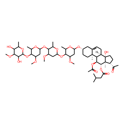 [(3S,8R,10R,11S,12S,13S,14S,17S)-17-acetyl-11-acetyloxy-3-[5-[5-[5-(3,5-dihydroxy-4-methoxy-6-methyloxan-2-yl)oxy-4-methoxy-6-methyloxan-2-yl]oxy-4-methoxy-6-methyloxan-2-yl]oxy-4-methoxy-6-methyloxan-2-yl]oxy-14-hydroxy-10,13-dimethyl-1,2,3,4,7,8,9,11,12,15,16,17-dodecahydrocyclopenta[a]phenanthren-12-yl] 3-methylbutanoate