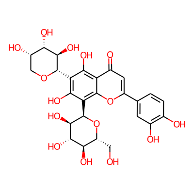 2-(3,4-dihydroxyphenyl)-5,7-dihydroxy-8-[(2R,3R,4R,5S,6R)-3,4,5-trihydroxy-6-(hydroxymethyl)oxan-2-yl]-6-[(2S,3R,4S,5S)-3,4,5-trihydroxyoxan-2-yl]chromen-4-one