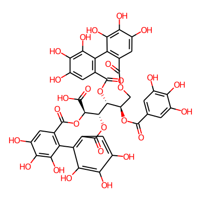 (10R,11S)-11-[(10R,11R)-3,4,5,17,18,19-hexahydroxy-8,14-dioxo-11-(3,4,5-trihydroxybenzoyl)oxy-9,13-dioxatricyclo[13.4.0.02,7]nonadeca-1(19),2,4,6,15,17-hexaen-10-yl]-3,4,5,16,17,18-hexahydroxy-8,13-dioxo-9,12-dioxatricyclo[12.4.0.02,7]octadeca-1(18),2,4,6,14,16-hexaene-10-carboxylic acid